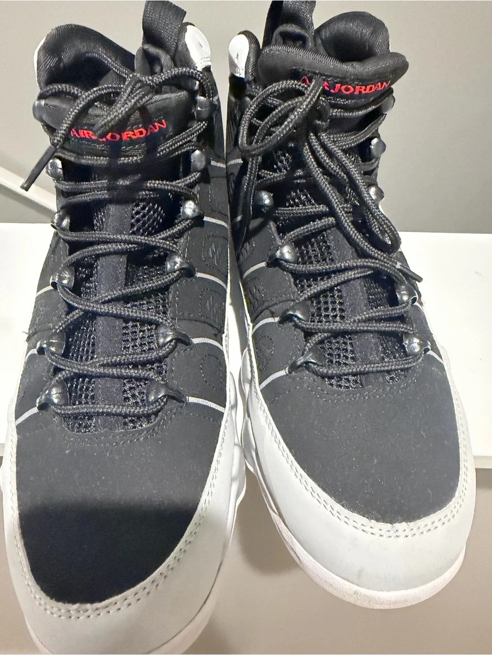 Nike Air Jordan 9 Retro Particle Grey Black University Red 2025 Size 10